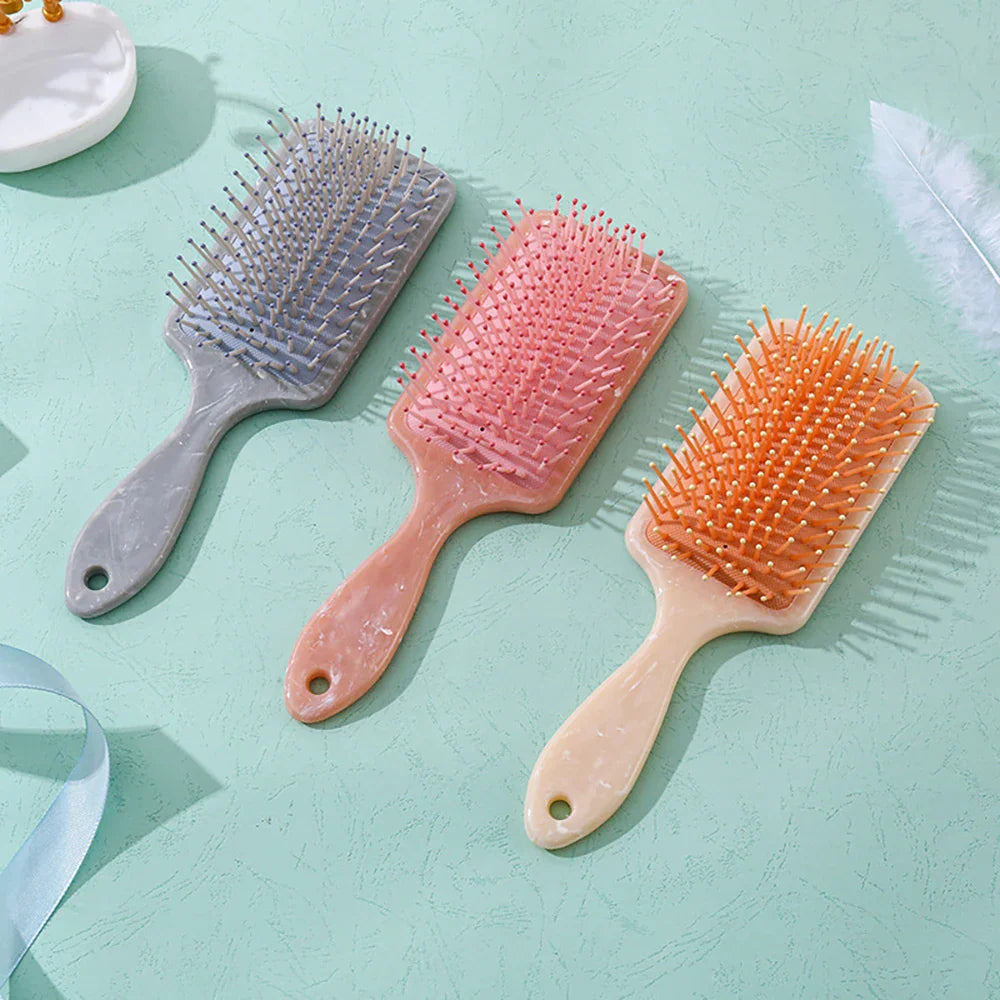Air Cushion Detangling Hair Brush – Anti-Static Marble Comb