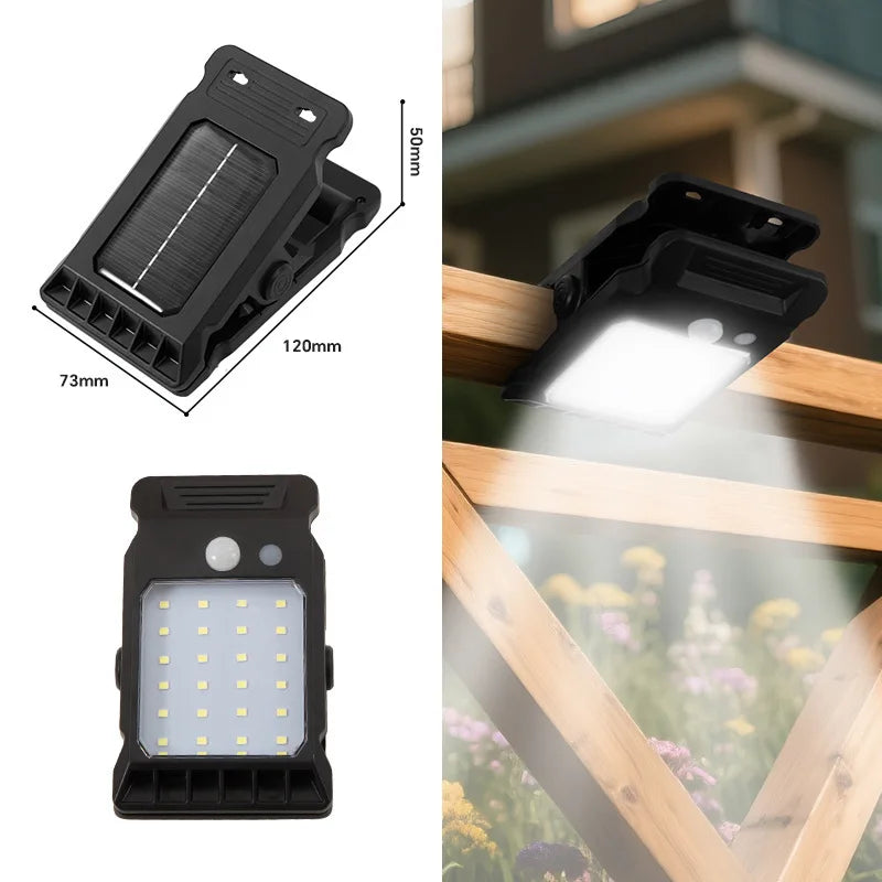 Solar Motion Sensor Clip-On Garden Lights | Outdoor LED