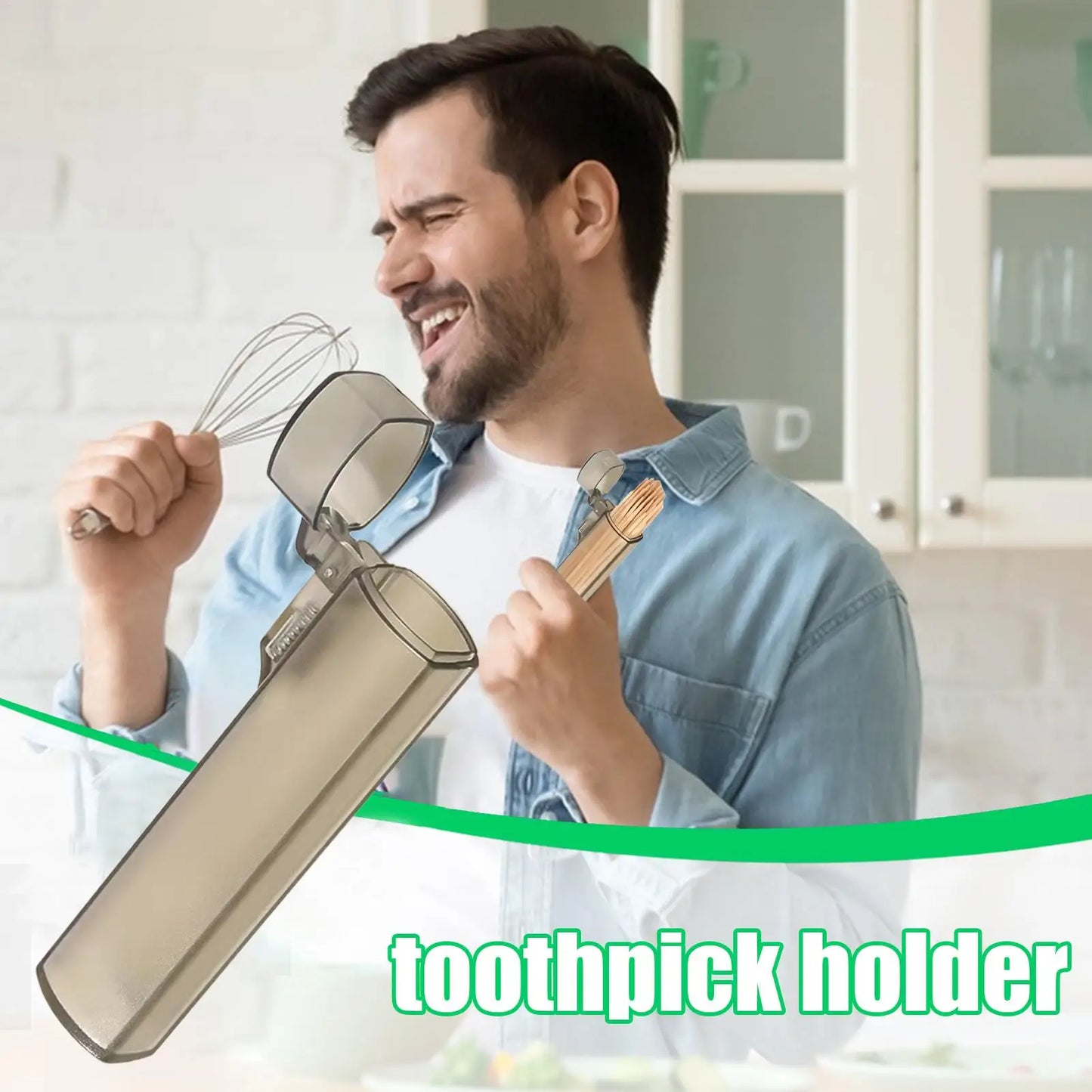 Portable Clear Toothpick Holder Box | Travel & Kitchen
