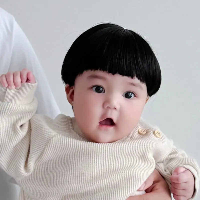 Baby Mushroom Head Cosplay Hat | Newborn–Toddler Hairpiece Cap