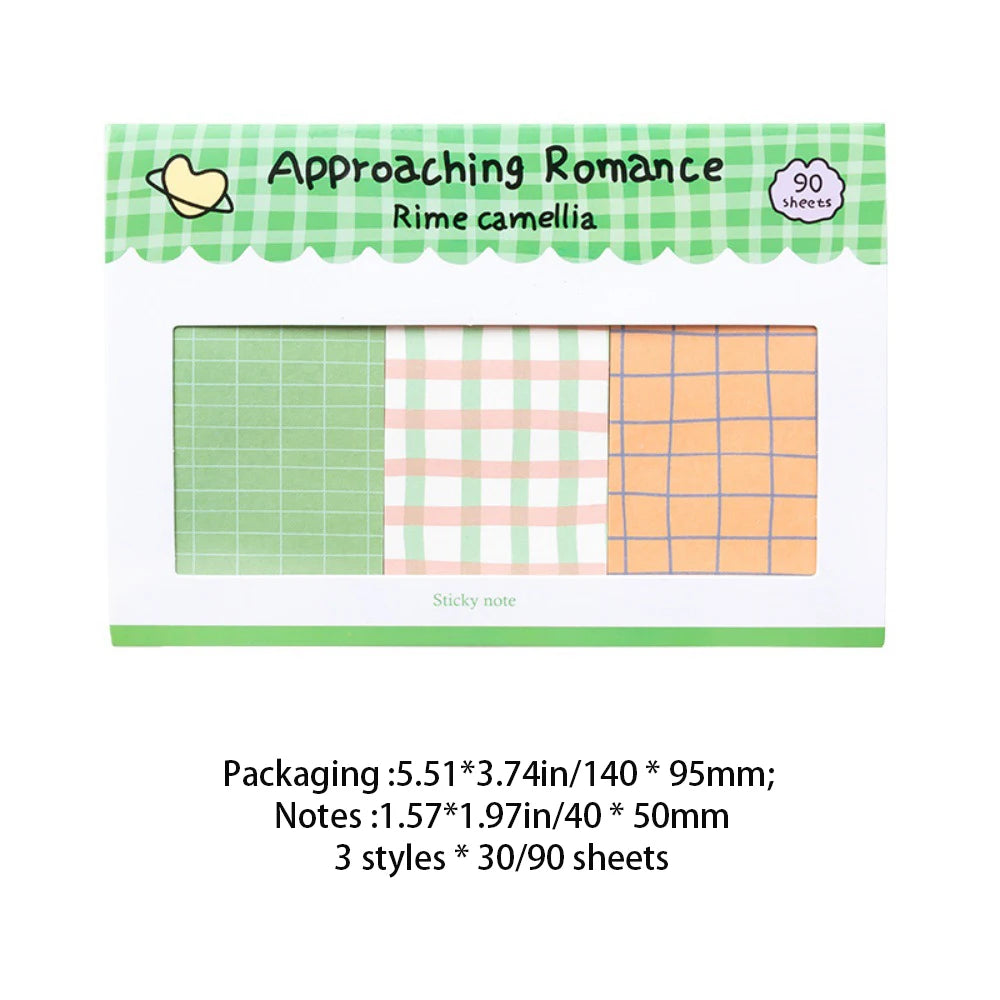 Grid Combination Convenience Sticker Romantic Series Hand Account