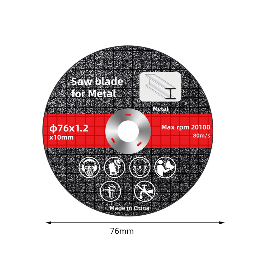 1/10PCS 76mm Metal Cutting Discs High Hardness Electric Cutting Disc Cut Off Circle Wheels Blades Angle Grinder Accessories Peaceful Pleasures Health and Wellness