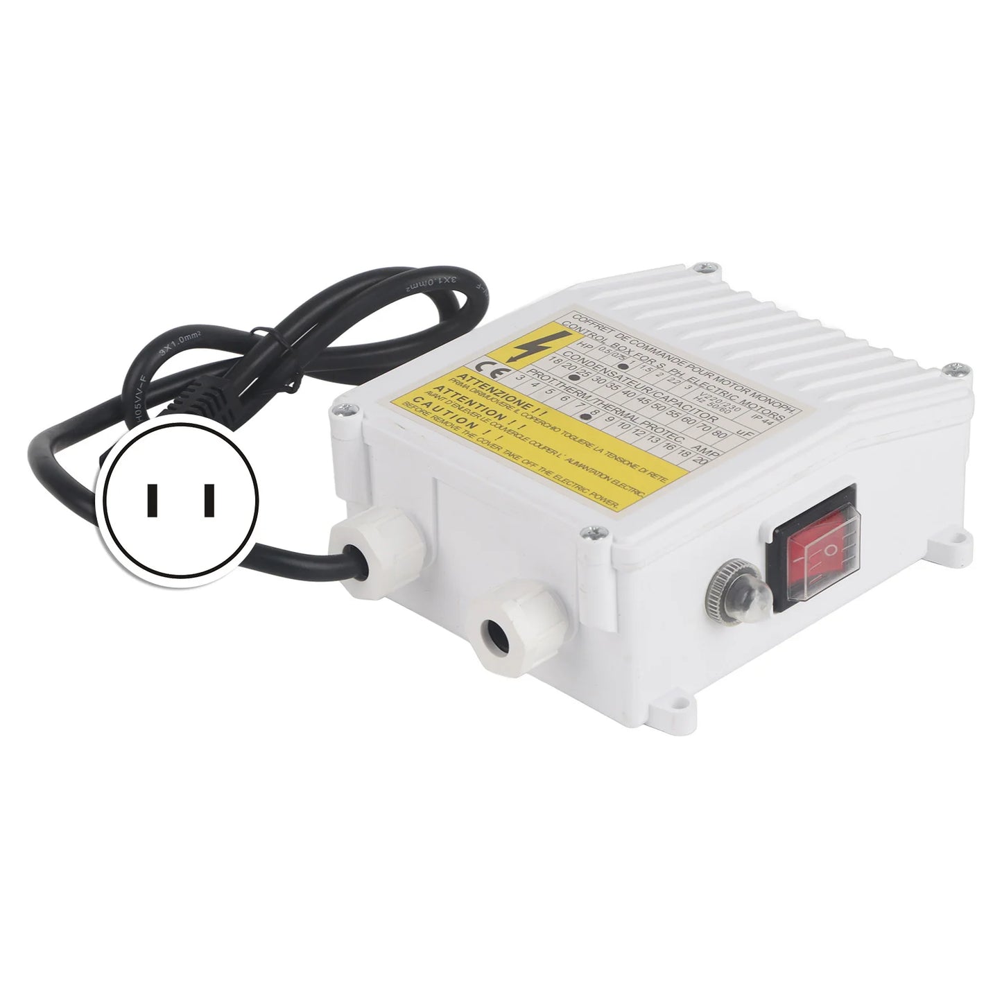 Pump Control Box Bulit Thermal Protection Circuit Breaker Controller