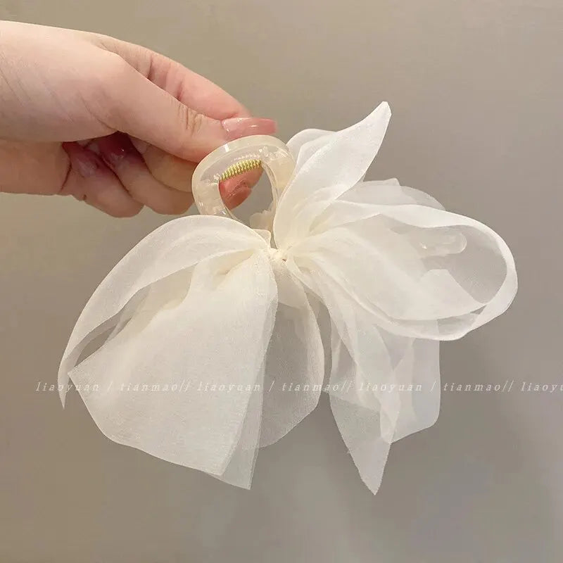 Elegant Net Ponytail Braid Claw Clip Hairpin | Women's Hair Accessory