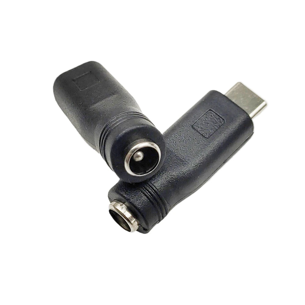 2PC DC Power Adapter Converter 5.5x2.1mm Female Jack to USB Type C Male Connector Peaceful Pleasures Health and Wellness