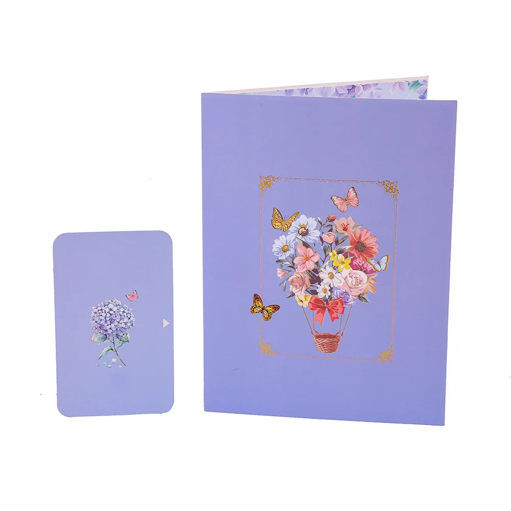Colorful Butterfly Series 3D Stereoscopic Handmade Card Folding