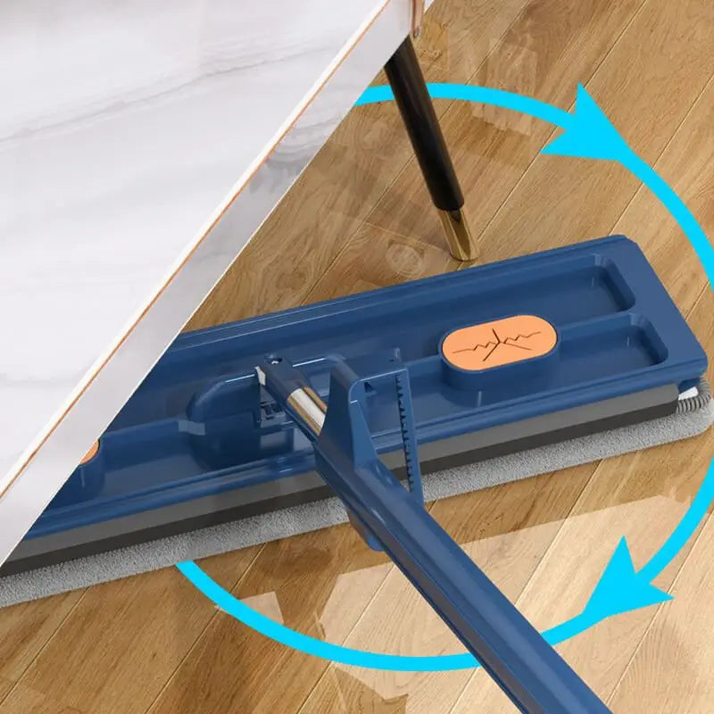 42cm Self-Wringing Flat Mop | Wet & Dry with Squeegee