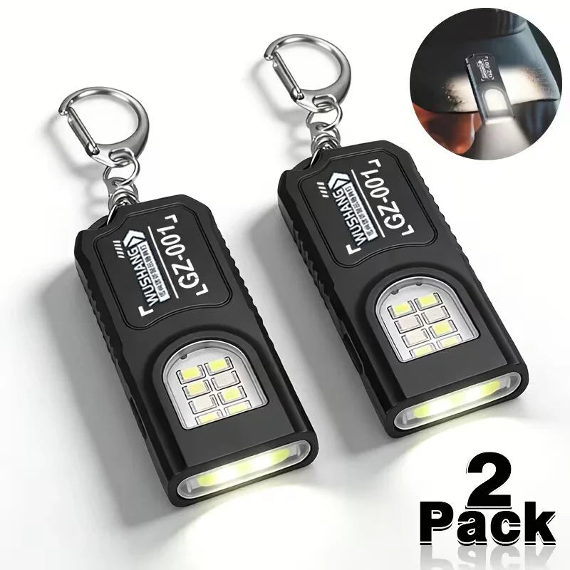 Mikenoon Mini Keychain Flashlight USB-C Rechargeable 450 Lumen