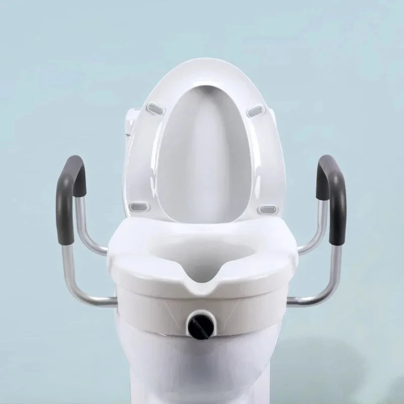 Raised Toilet Seat With Arms & Padded Cushion | 150kg Support