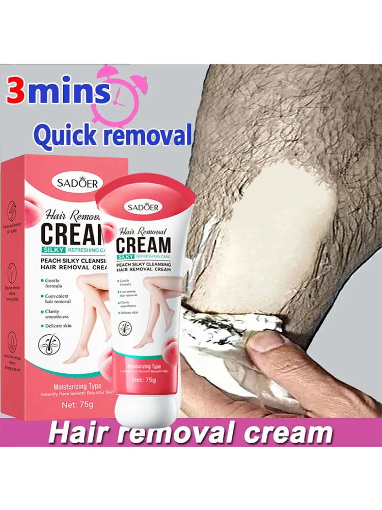 SADOER 3-Min Hair Removal Cream | Face, Body & Intimate Areas