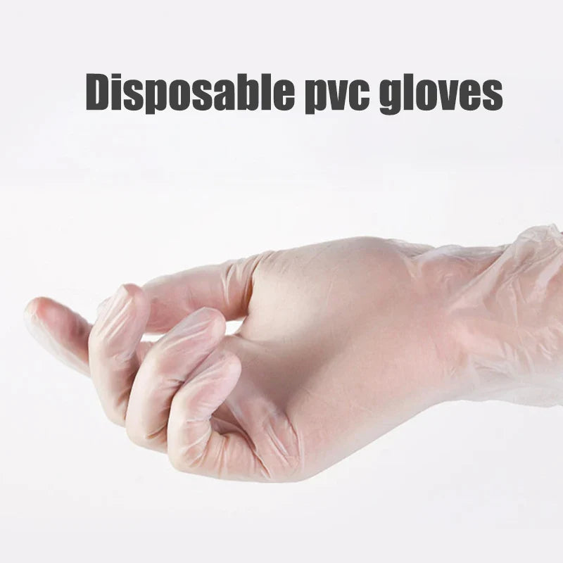 50-Pack Disposable PVC Gloves – Multipurpose Powder-Free