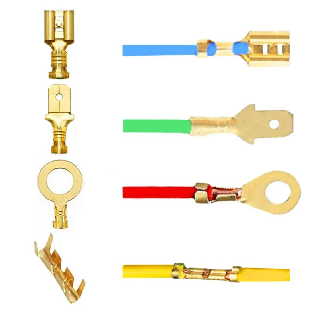 1000pc Crimp Terminal Kit – 2.8/4.8/6.3mm Spade Connectors