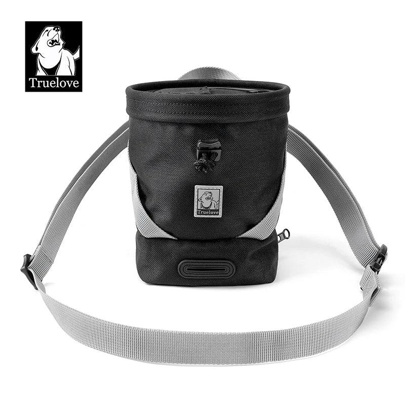Truelove Adjustable Dog Poop Bag Dispenser Solid Training Waist Puppy Toy Accessory Storage Holder Versatile Travel Tool TLT2052 Peaceful Pleasures Health and Wellness Black 11cm 16cm China Mainland