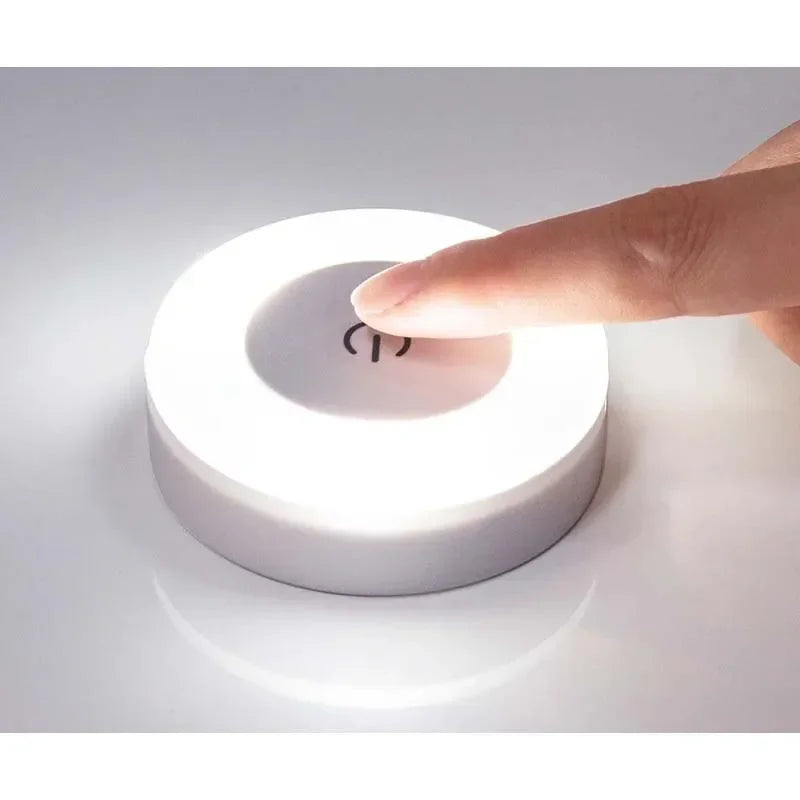 Touch LED Night Light | USB Rechargeable Magnetic Wall Lamp LED Night Light Peaceful Pleasures Health and Wellness Mini White Light
