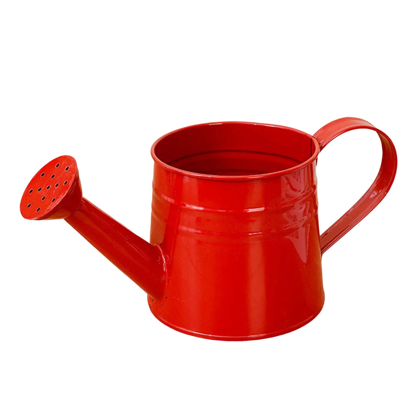 1L Retro Metal Painted Watering Can Rust- Vintage Garden Sprinkling Can Galvanized Spray Water Kettle for Indoor Plants Peaceful Pleasures Health and Wellness Red