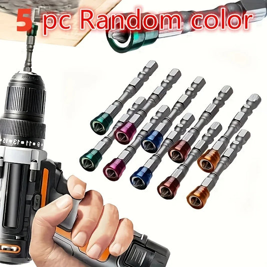 1 Set of Colorful Magnetic Screwdriver Bits with Hexagonal Shape, Suitable for DIY Projects, Professional Use, and Specialized for Mechanics and Craftsmen Peaceful Pleasures Health and Wellness