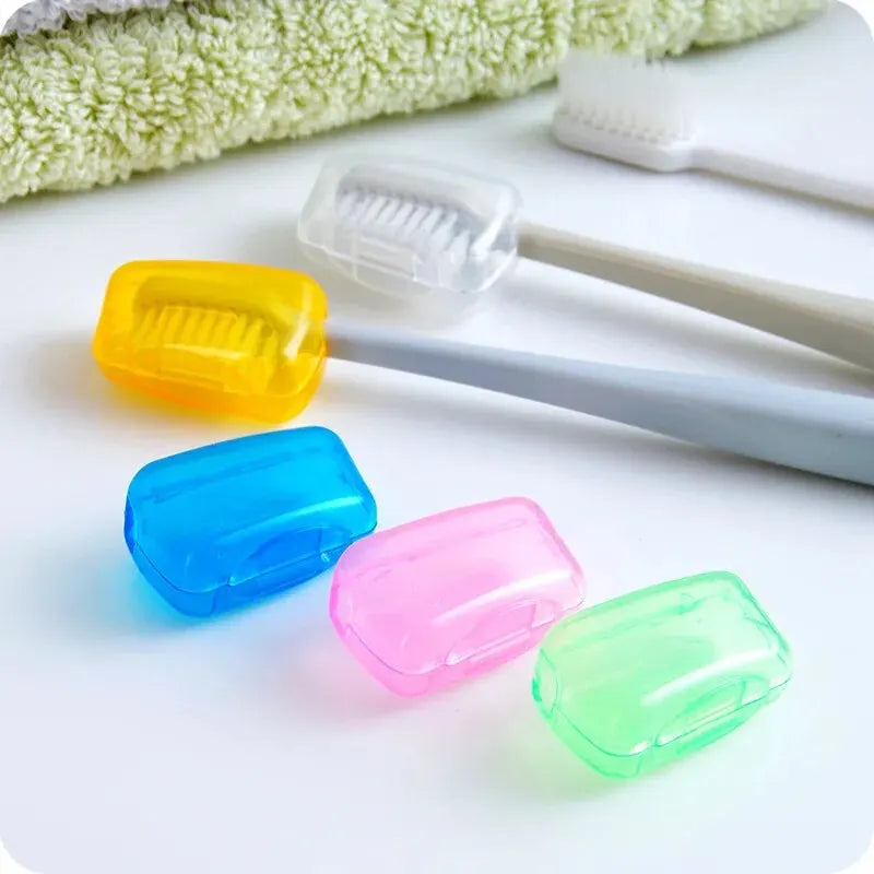 5-Pack Toothbrush Head Covers – Dustproof Travel Cases