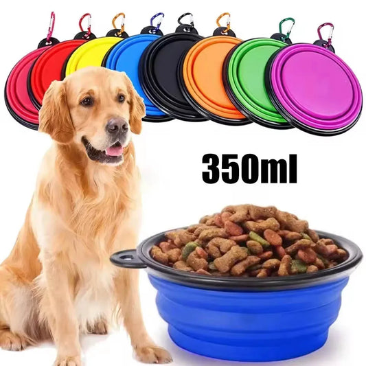 Portable Collapsible Dog Bowl | Foldable TPE Travel Pet Bowl Collapsible Pet Bowl Oasis Select