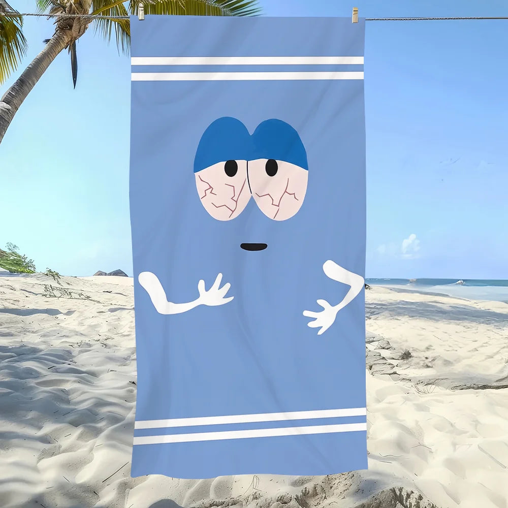 Towelie Cartoon Microfiber Quick-Dry Beach Towel | Fun Print Microfiber Beach Towel Peaceful Pleasures Health and Wellness 7 50x100cm