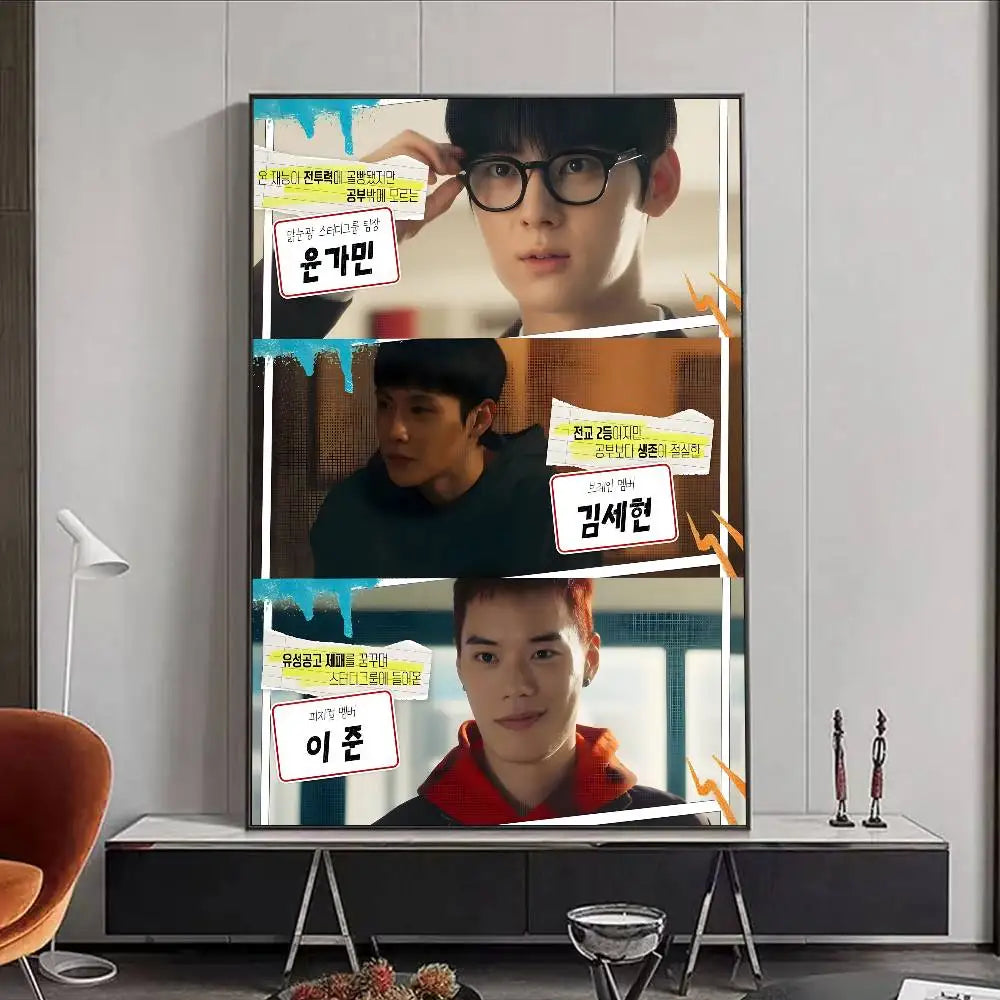 K-Drama Study Group HD Wall Poster | Waterproof PVC Art