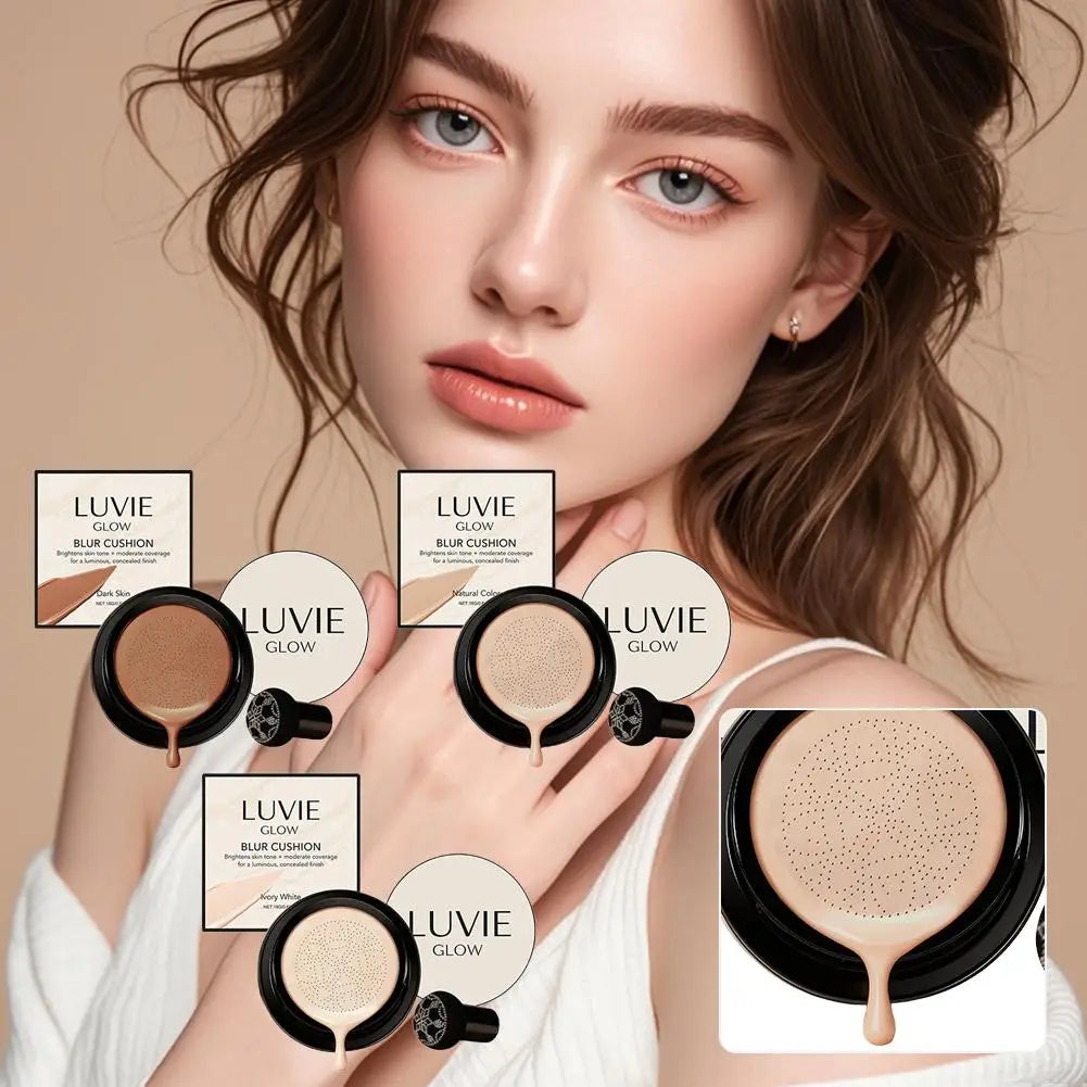 Face Foundation Concealer Cushion Lightweight Long-lasting Hydration Excellent Coverage Portable Cushion Cosmetic Korea Make up Peaceful Pleasures Health and Wellness