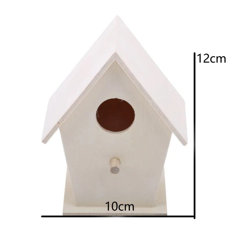 Wood Bird Nesting Box for Parakeets, Budgies & Lovebirds