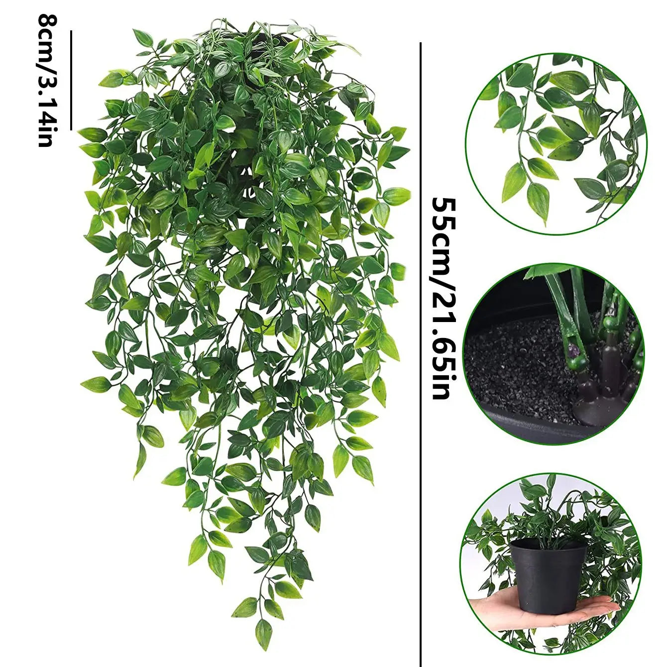Artificial Ivy Plants with Pots | Wedding & Home Wall Decor