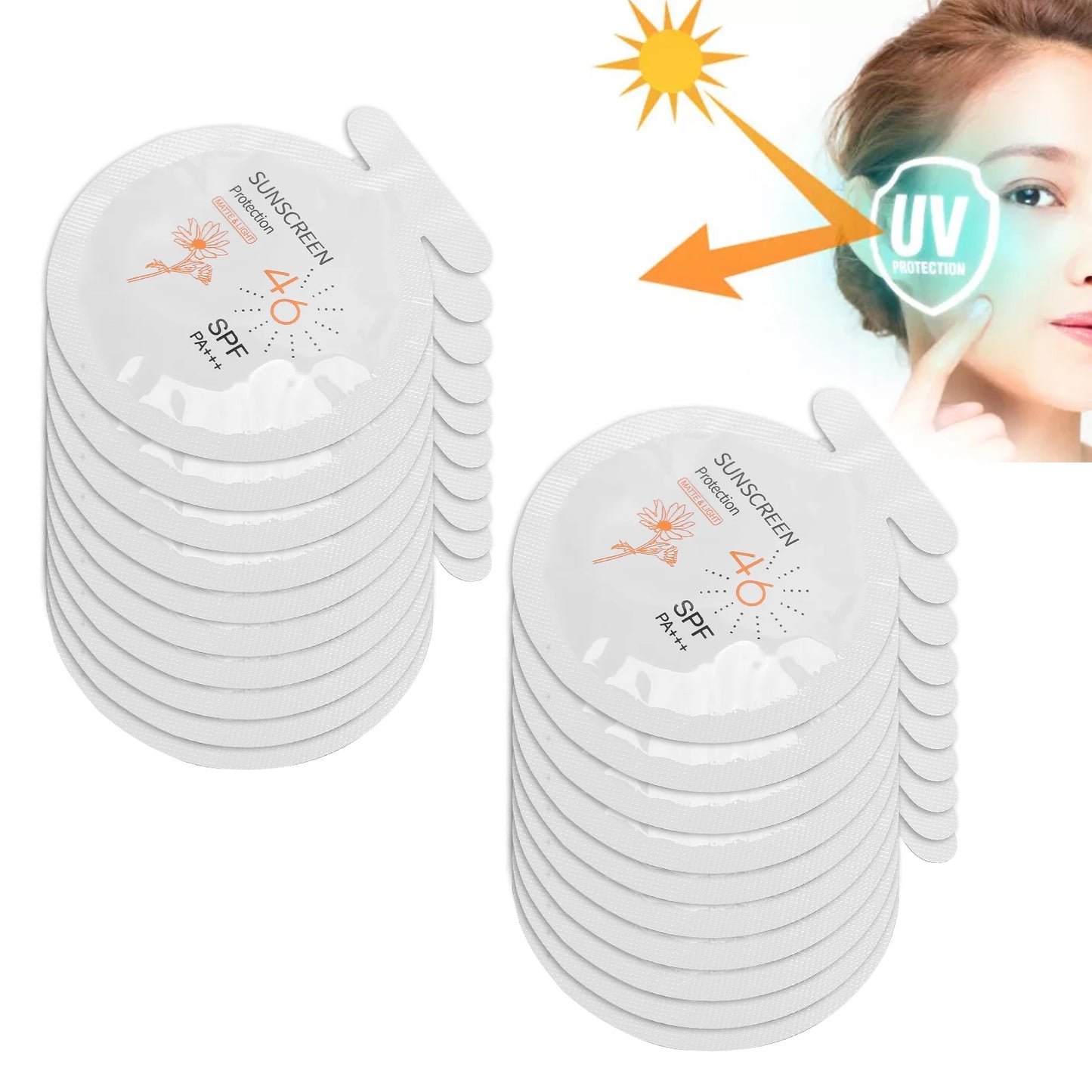 3ml Sunscreen Travel Moisturizing SPF46 Protection Peaceful Pleasures Health and Wellness