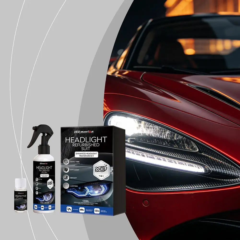 Car Headlight Restoration Kit – Removes Yellowing & Restores Clarity