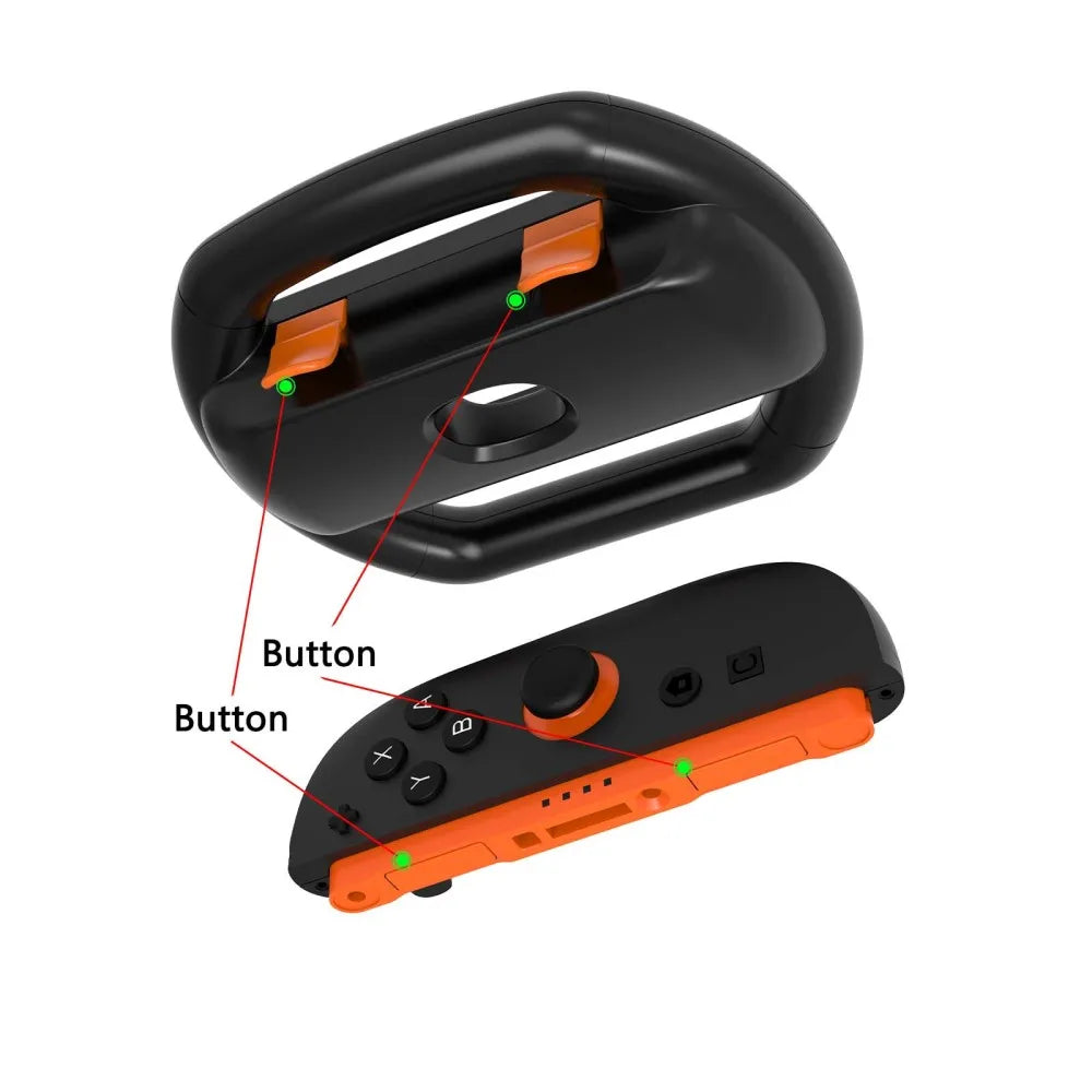 2PCS/Set Racing Steering Wheels For Switch 2 Handle Stand Holder Racing Game Wheel For Switch 2 Gaming Accessories Peaceful Pleasures Health and Wellness