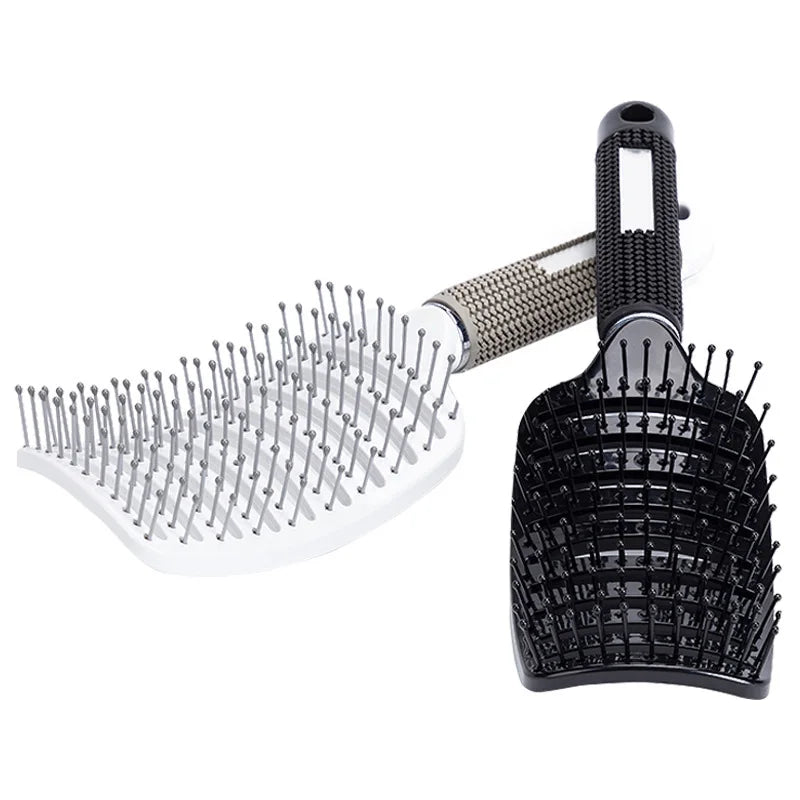 Scalp Massage Detangling Hairbrush – Anti-Static Nylon Brush