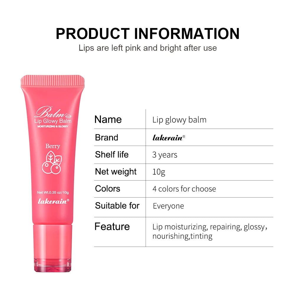 Lakerain Brightening Lip Balm Reduces Lip Lines Lips Moisturizing Hydrating Removing Dead Skin Fruity Moisturizing Lip Balm Peaceful Pleasures Health and Wellness