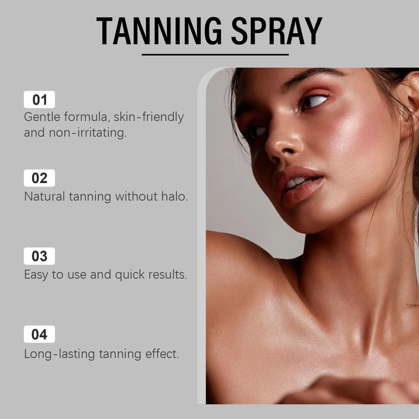 Ouhoe Self Tanning Mist – Sunless Bronzer Glow Spray 60ml