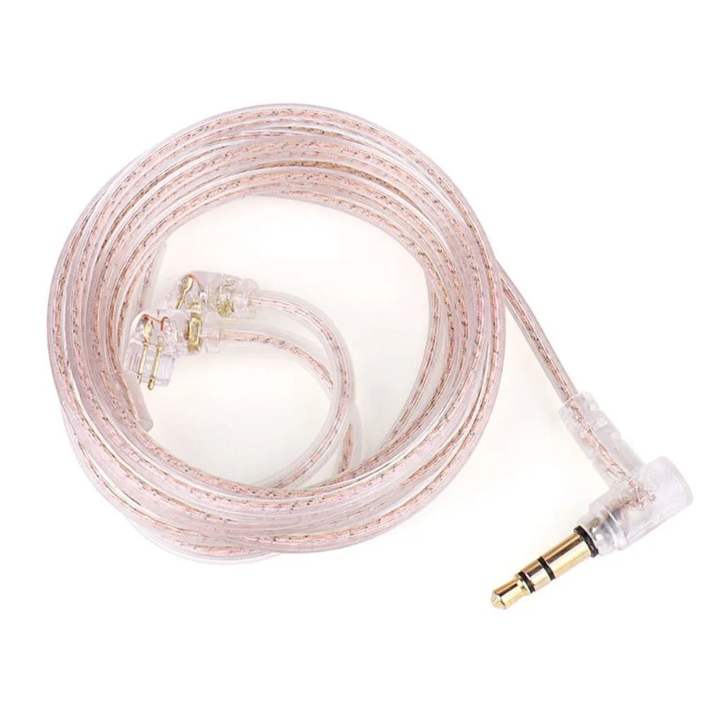 3.5MM KZ Earphones Cables Upgrade with Microphone KZ Headphones Wire High-Purity 2PIN Wired Earphones Cables For KZ/TRN/CCA Peaceful Pleasures Health and Wellness no mic