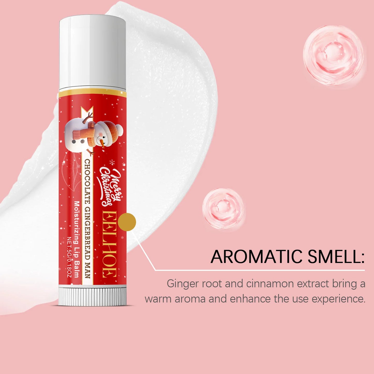 Christmas Lip Balm Set Moisturizing Lip Care Repair Dry Chapped Lips Nourishing Holiday Gift Autumn Winter Lip Care Peaceful Pleasures Health and Wellness