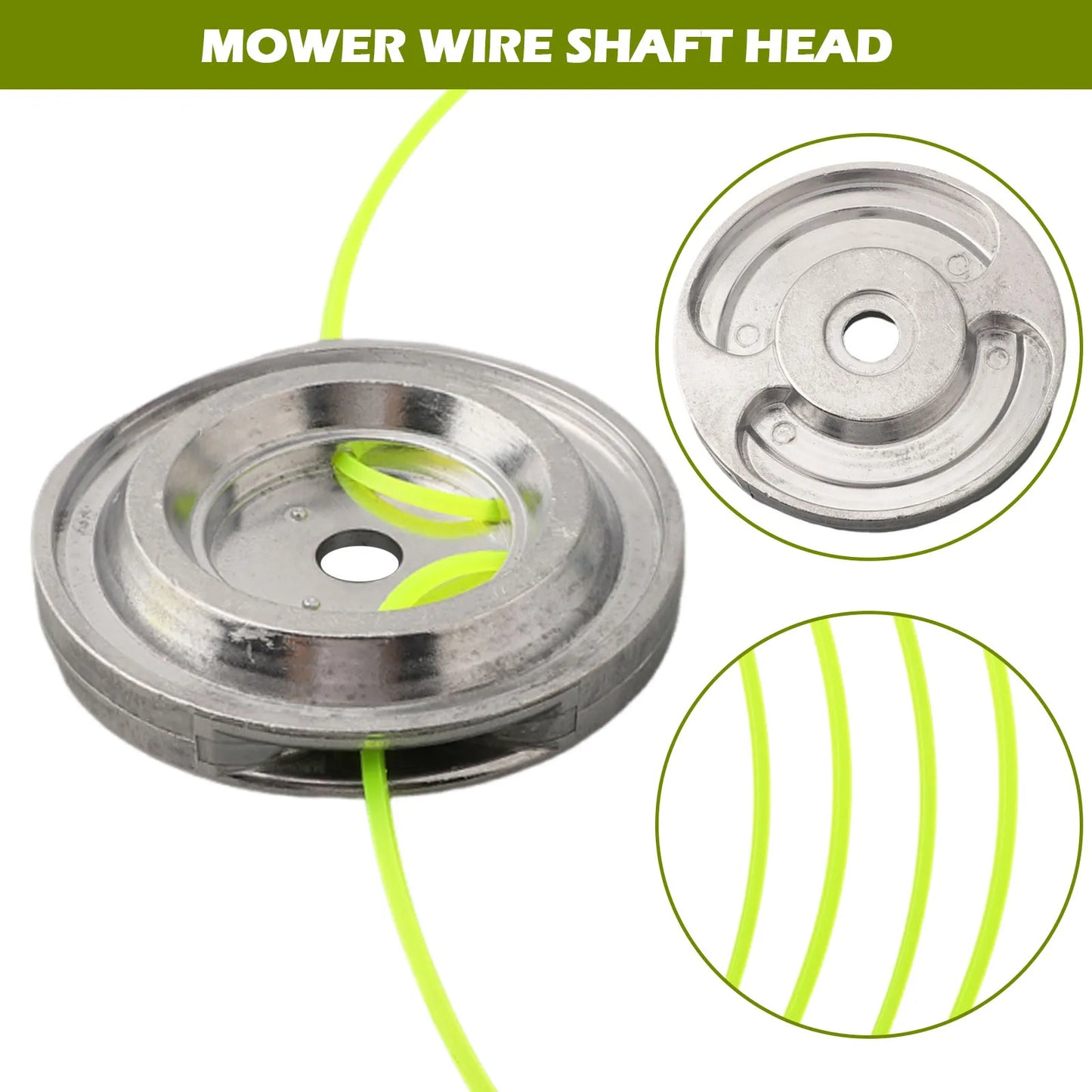 Aluminum 4-Line Brush Cutter Head – Universal Trimmer Replacement