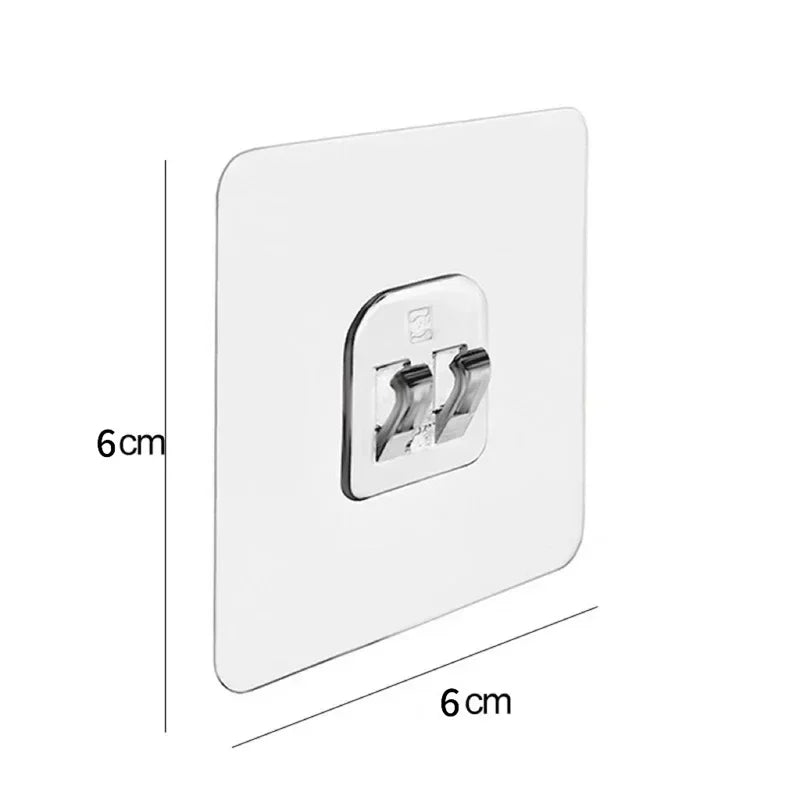 Seamless Adhesive Hooks Transparent Home Acrylic Strong Self Adhesive Hooks Bathroom Kitchen Claw Buckle Hanger Wall 2030 Peaceful Pleasures Health and Wellness 20PCS Single hook United States