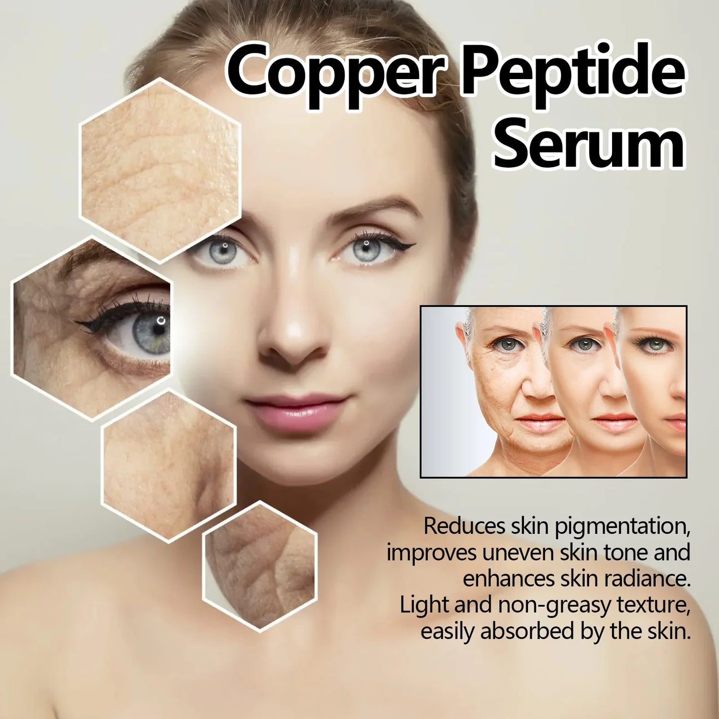 Eelhoe Copper Peptide Face Serum – Fine Lines & Repair 30ml