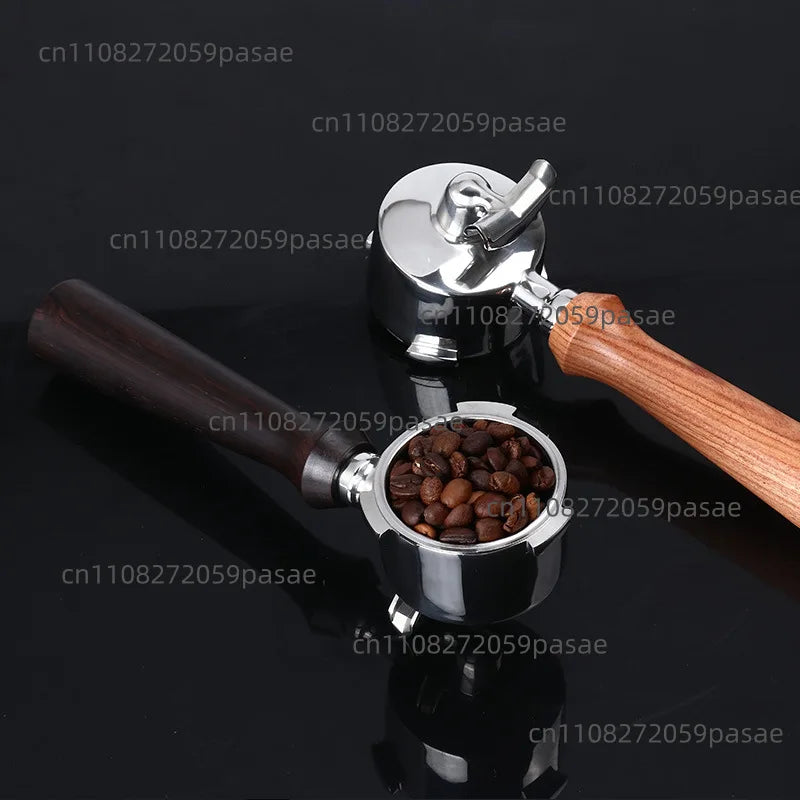 51mm Espresso Filter Basket & Solid Wood Portafilter Handle