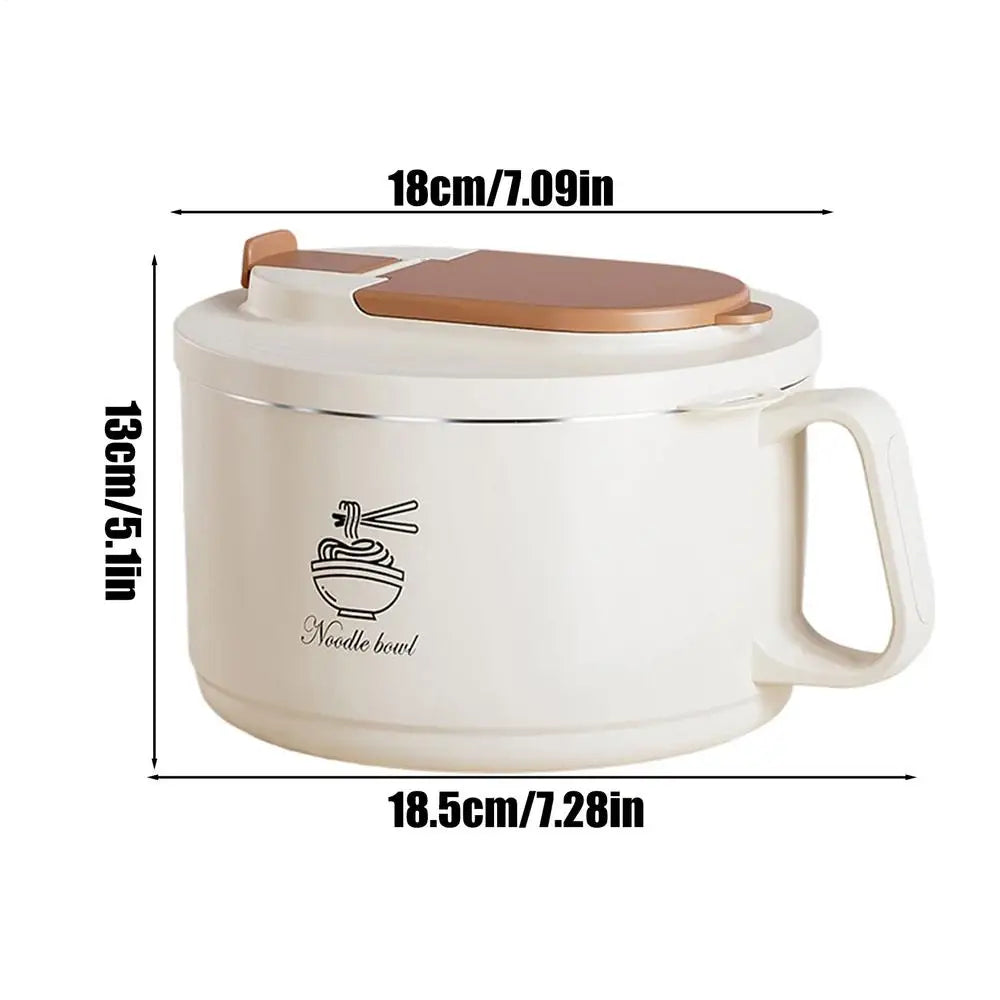1650ml Stainless Steel Soup Bowl | Leakproof Lunch Container