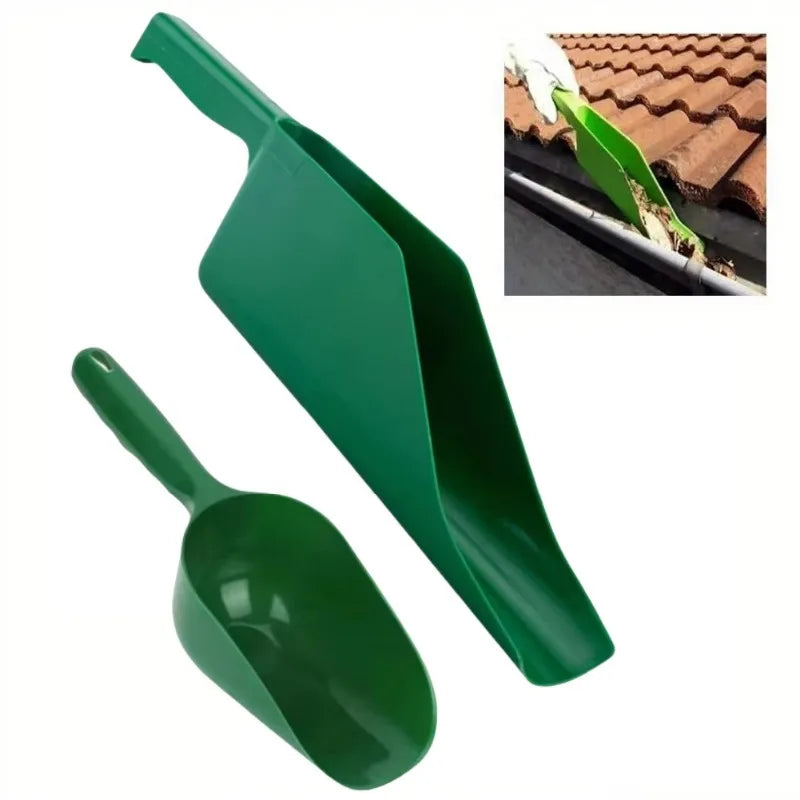 1PC,Gutter Getter Scoop Cleaning Roof Tool Flex Fit Dirt Debris Remove Multi Use Eaves Garden Leaf Gutter Spoon Shovel Supplies Peaceful Pleasures Health and Wellness