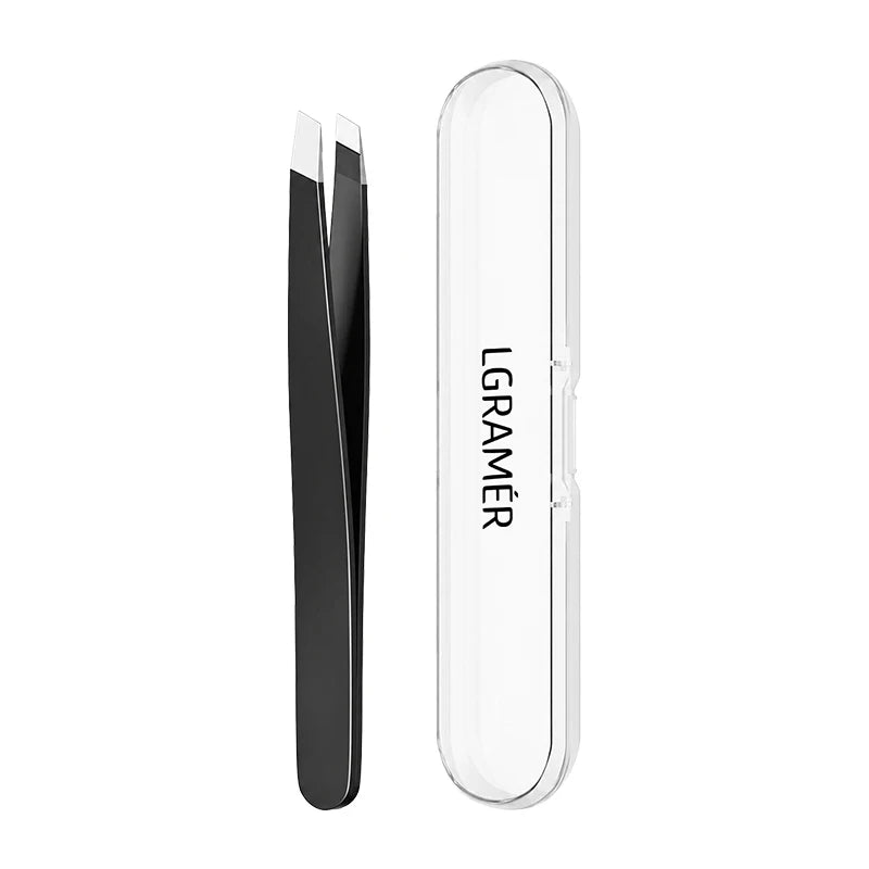 Precision Slant Eyebrow Tweezers | Facial Hair & Blackhead Removal