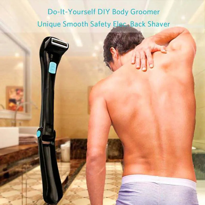 Handle electric body back shave blades shaving shaver razor shaving shovel razorback razor-back for body back hair Peaceful Pleasures Health and Wellness