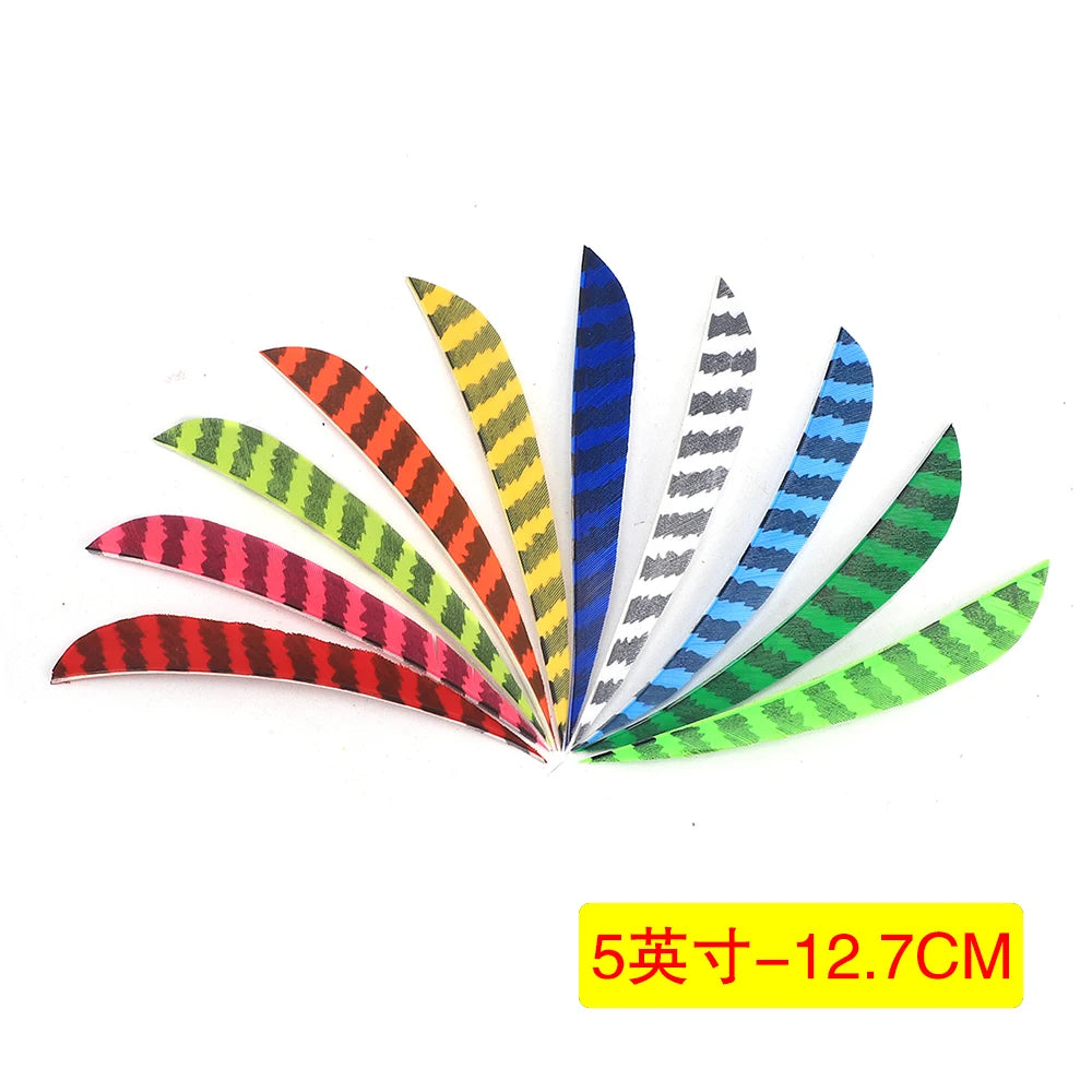 5-Inch Turkey Feather Arrow Fletchings Natural DIY Archery