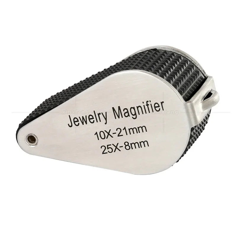 10x 25x Jewelry Loupe Magnifier LED Lighted Magnifying Glass with UV Light For Jewelry Diamonds Coins Stamps Rocks Peaceful Pleasures Health and Wellness
