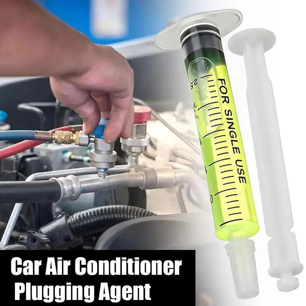 3PCS R134a Refrigerant Oil Leak Repair Agent Car Air Conditioner Plugging Agent Car Fluorescent Leak Detection Oil Leak Repair Peaceful Pleasures Health and Wellness