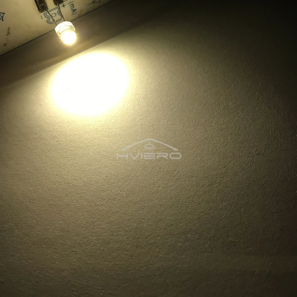 5mm Straw Hat LED Diodes 100/200pcs – 9 Colors, Ultra Bright