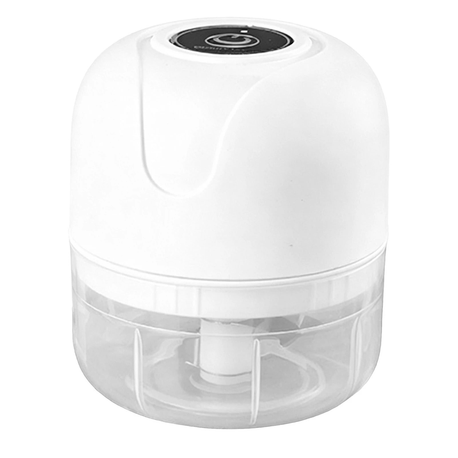 Electric Garlic Press And Ginger Masher One-Touch Operation For Effortless Chopping Space-Saving Countertop Organization Peaceful Pleasures Health and Wellness White 100ml As Shown