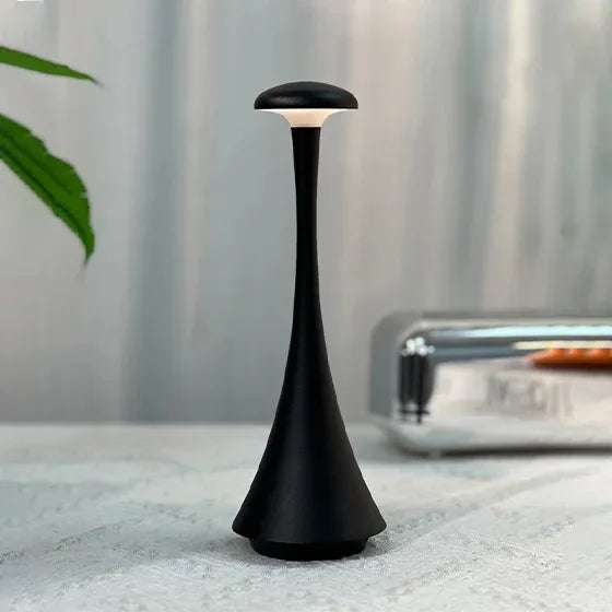 Night Lamp Rechargeable Wireless touch Lamp Creative Lamp USB-C Desk Lamp Hotel Bedroom Atmosphere Light 3 colors Peaceful Pleasures Health and Wellness Black
