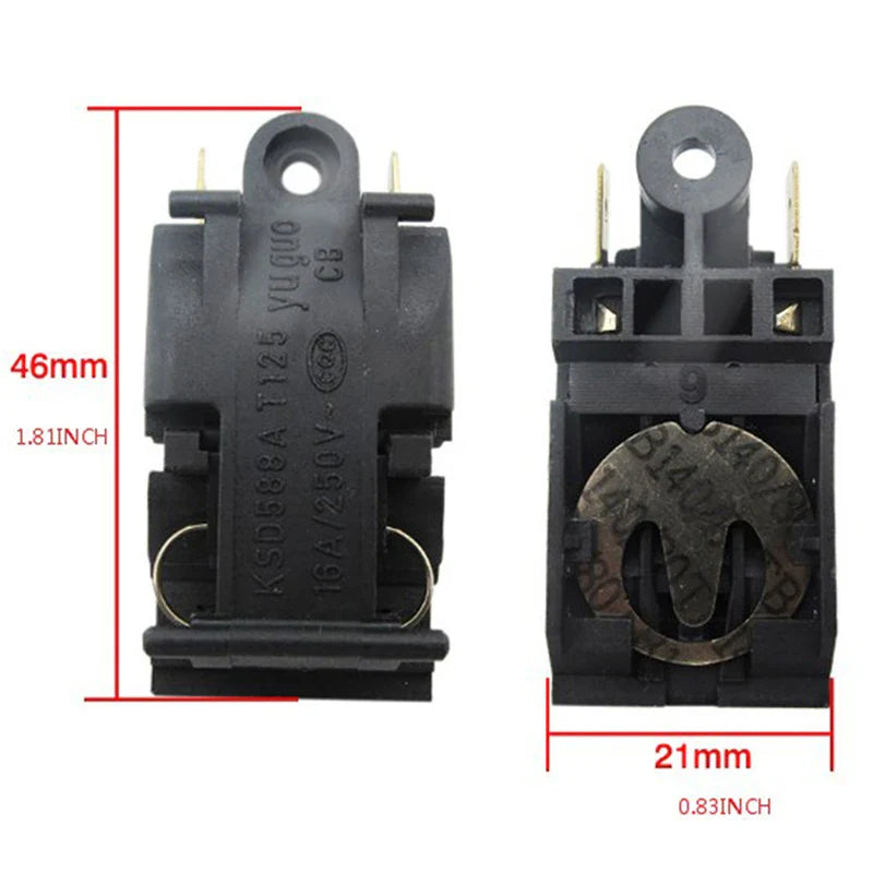 Electric Kettle Thermostat Switch 10-13A/16A 250V Steam Part